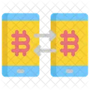 Transfer Bitcoin Cryptocurrency Icon