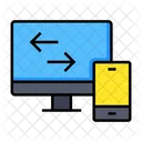 Platform Transfer Computer Icon