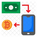 Bitcoin Mobilephone Coin Icon