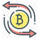 Bitcoin überweisen  Symbol
