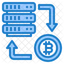 Bitcoin Transfer Money Icon