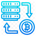 Bitcoin Transfer Money Icon