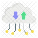 Transfer Cloud Data Cloud Server Icon