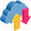Cloud-Daten übertragen  Symbol