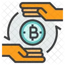 Transfer Cryptocurrency  Icon