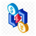 Transfer Different Currencies Icon