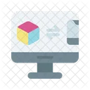 Transfer Data Website Code Icon
