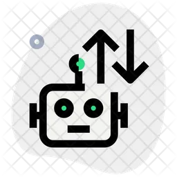 Transfer Data Robot  Icon