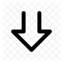 Transfer Down Arrow Navigation Navigate Icon