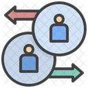 Transfer Employee Synchronize Swap Icon