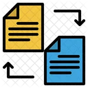Transfer Data Derver Document Exchange Icon