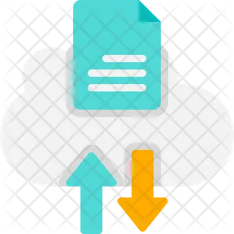 Transfer file cloud  Icon