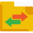 Transfer File Folder  Symbol