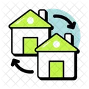 Transfer House Tranfer Home Changing House Icon