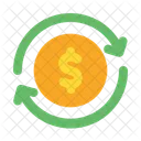 Transfer Money Cash Back Icon