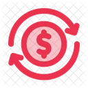 Transfer Money Cash Back Icon