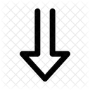 Transfer Long Down Arrow Navigation Navigate Icon