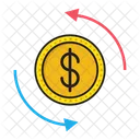 Transfer Exchange Dollar Icon