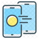 Cryptocurrency Mobile Money Icon