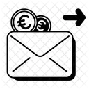Send Money Eur Pen Draw Icon