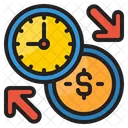 Transfer Money Time  Icon