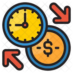 Transfer Money Time  Icon