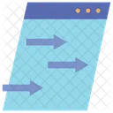 Transfer Webpage  Icon