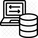 Datenbank übertragen  Symbol