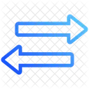 Transferencia Setas Para A Esquerda E Para A Direita Transferencia De Arquivos Ícone