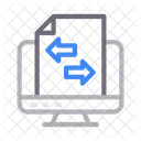 Compartilhamento De Arquivos Transferencia Documento Ícone