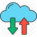 Transferencia En La Nube Nube Transferencia Icono