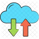 Transferencia En La Nube Nube Transferencia Icono