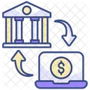 Transferencia bancaria  Icono