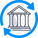 Transferencia Bancaria Dinero Pago Icono