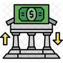 Transferencia Bancaria Pago Transaccion Icono