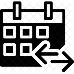 Transferencia de calendario  Icono