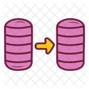 Transferencia de base de datos  Icono