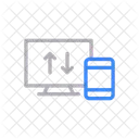 Transferencia De Archivos Carga Conexion Icono