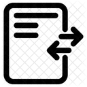 Transferencia De Datos Archivo Transferencia Icono