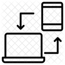 Transferencia De Archivos Intercambio De Datos Intercambio Icono