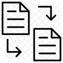 Transferencia De Archivos Transferencia De Documentos Intercambio De Archivos Icono