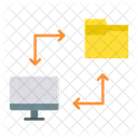 Transferencia De Datos Archivo Transferencia Icono