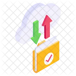 Transferencia de archivos en la nube  Icon