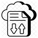 Transferencia de archivos en la nube  Icono