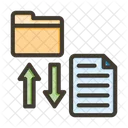 Transferencia De Dados Arquivo Transferencia Ícone