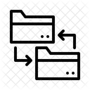 Transferencia De Arquivos Transferencia Sincronizacao Ícone