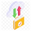 Transferencia De Arquivos Em Nuvem Transferencia De Dados Em Nuvem Transferencia De Dados De Armazenamento Ícone