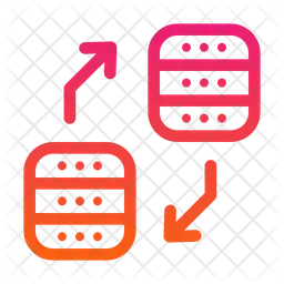 Transferencia de base de datos  Icono