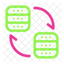 Transferencia de base de datos  Icono