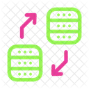 Transferencia de base de datos  Icono